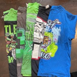 Set of 5 - Boy’s Character Tees